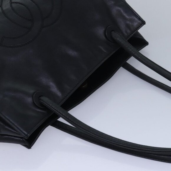 Chanel Black Leather Tote Bag - Picture 2 of 11